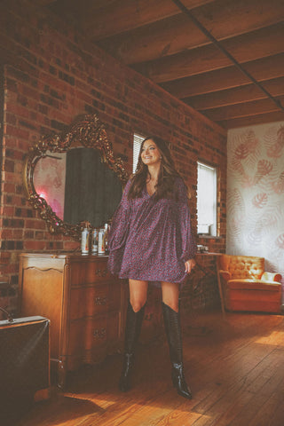 Front Tie Sweater Dress (Khaki)