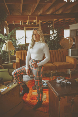 Brown Polka Dot Palazzo Pants