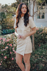 Beige Days Faux Leather Set - Top