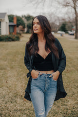 Midnight High Low Top