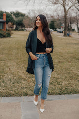 Midnight High Low Top