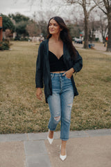 Midnight High Low Top