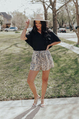 Split Side Tunic Top (BLACK)