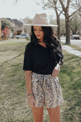 Split Side Tunic Top (BLACK)
