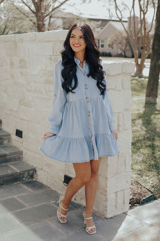 Front Tie Sweater Dress (Khaki)