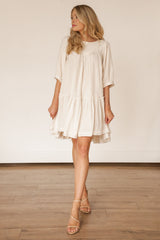 Nina Pocket Swing Dress (IVORY)