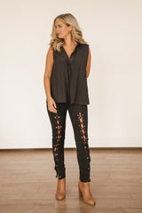 Lace Up Leggings