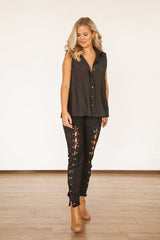 Lace Up Leggings