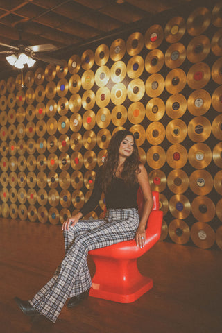 Brown Polka Dot Palazzo Pants