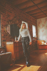 Second Skin Mock Neck Bodysuit (GRAY