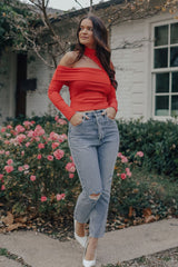 Scarlet Cut Top