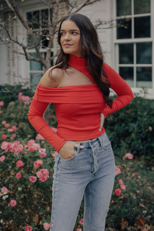 Scarlet Cut Top