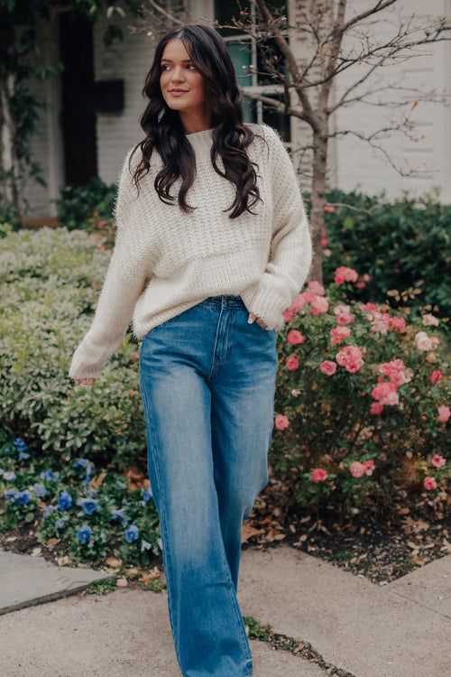 Soft Cozy Cream Sweater
