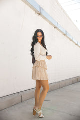 Polka Dot Ruffled Skirt - SMALL & LARGE