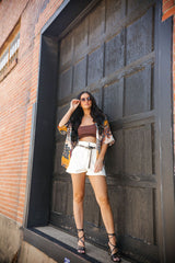 Panama Palm Boyfriend Shirt