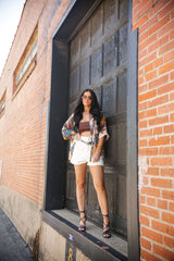 Panama Palm Boyfriend Shirt