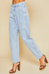 Distressed Vintage Washed (Lt Denim)