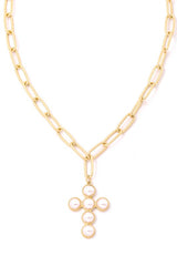 Pearl Cross Necklace