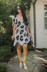 Silver Metallic Leo Dress