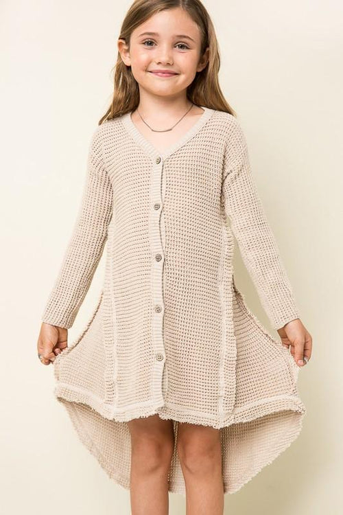 Oversized Knit Cardigan Dress