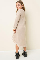 Oversized Knit Cardigan Dress