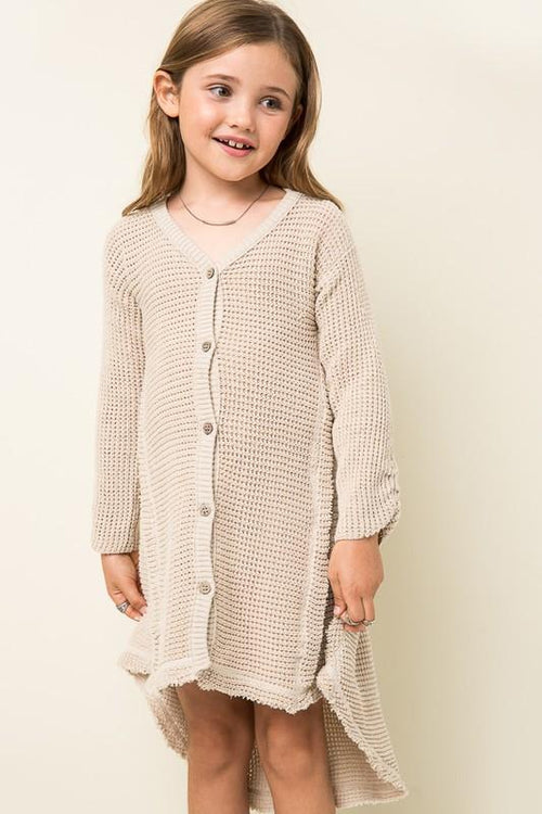 Oversized Knit Cardigan Dress
