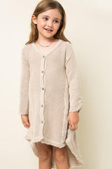 Oversized Knit Cardigan Dress