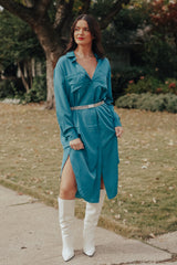 Button Down Tunic Shirt